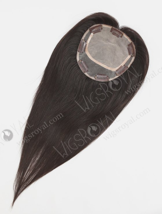 Best 12 Inch Clip On Human Hair Silk Top Crown Toppers for Short Thinning Hair Topper-012-33330