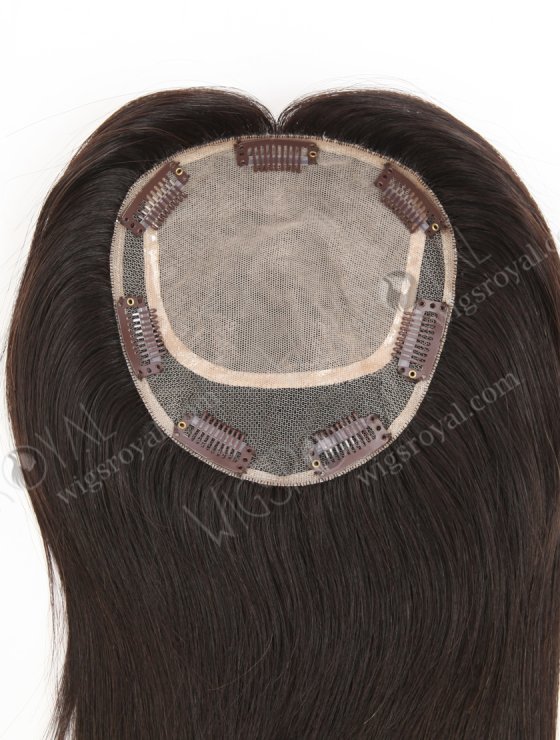 Best 12 Inch Clip On Human Hair Silk Top Crown Toppers for Short Thinning Hair Topper-012-33332