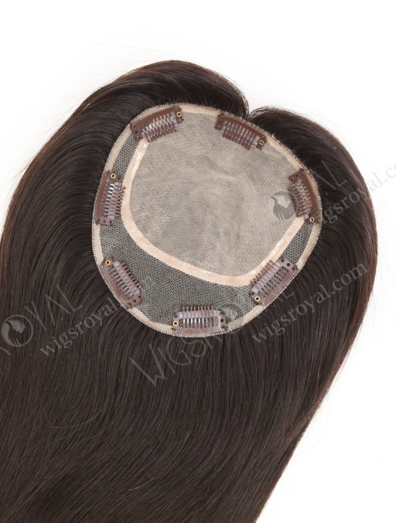 Best 12 Inch Clip On Human Hair Silk Top Crown Toppers for Short Thinning Hair Topper-012-33331