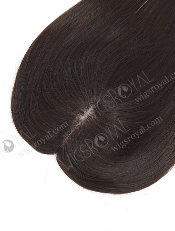 Best 12 Inch Clip On Human Hair Silk Top Crown Toppers for Short Thinning Hair Topper-012-33334