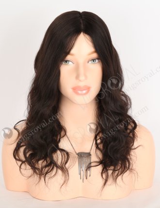 In Stock Brazilian Virgin Hair 14" Natural Wave Natural Color Silk Top Glueless Wig GL-04058
