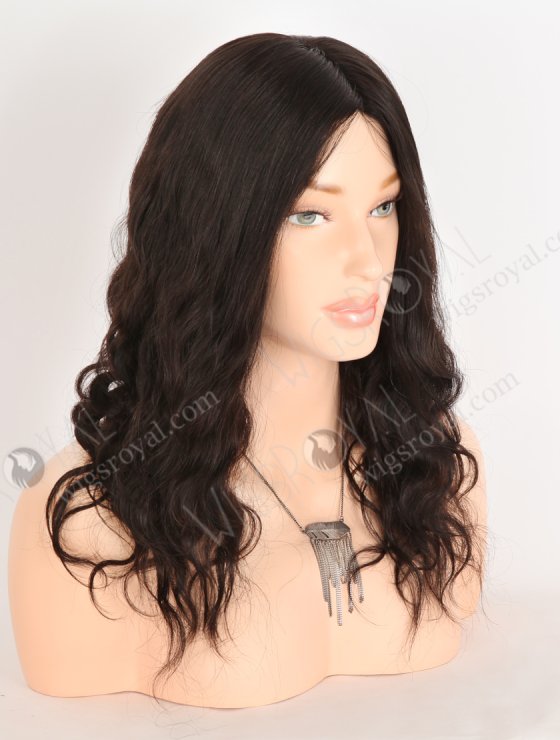 In Stock Brazilian Virgin Hair 14" Natural Wave Natural Color Silk Top Glueless Wig GL-04058-33362