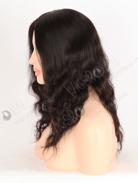 In Stock Brazilian Virgin Hair 14" Natural Wave Natural Color Silk Top Glueless Wig GL-04058-33363
