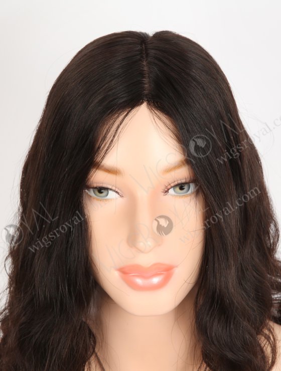 In Stock Brazilian Virgin Hair 14" Natural Wave Natural Color Silk Top Glueless Wig GL-04058-33365