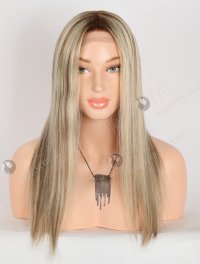 In Stock European Virgin Hair 16" T4/22#/4# Highlights Color Straight Gripper Wig GRP-08145