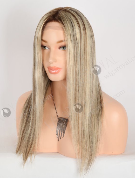In Stock European Virgin Hair 16" T4/22#/4# Highlights Color Straight Gripper Wig GRP-08145-33425