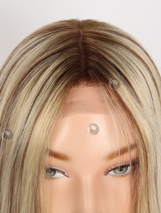 In Stock European Virgin Hair 16" T4/22#/4# Highlights Color Straight Gripper Wig GRP-08145-33429