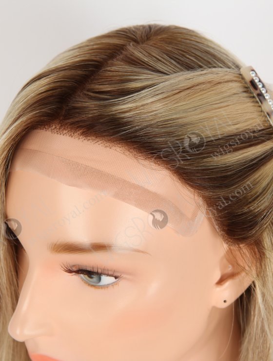 In Stock European Virgin Hair 16" T4/22#/4# Highlights Color Straight Gripper Wig GRP-08145-33431