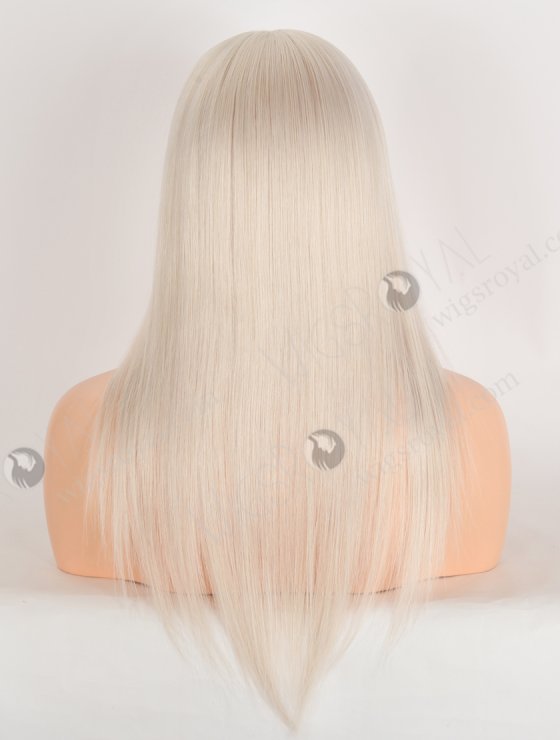 In Stock European Virgin Hair 16" White Color Straight Gripper Wig GRP-08143-33449
