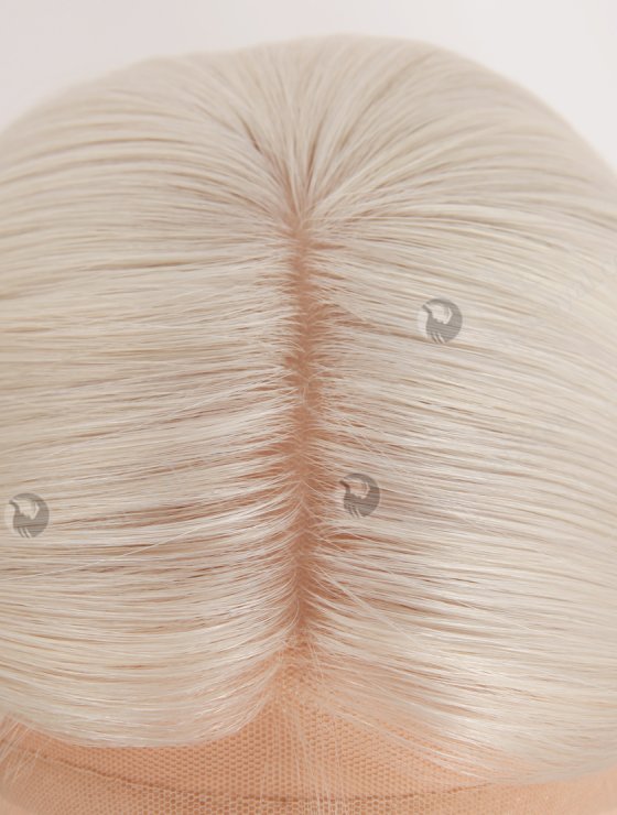 In Stock European Virgin Hair 16" White Color Straight Gripper Wig GRP-08143-33452