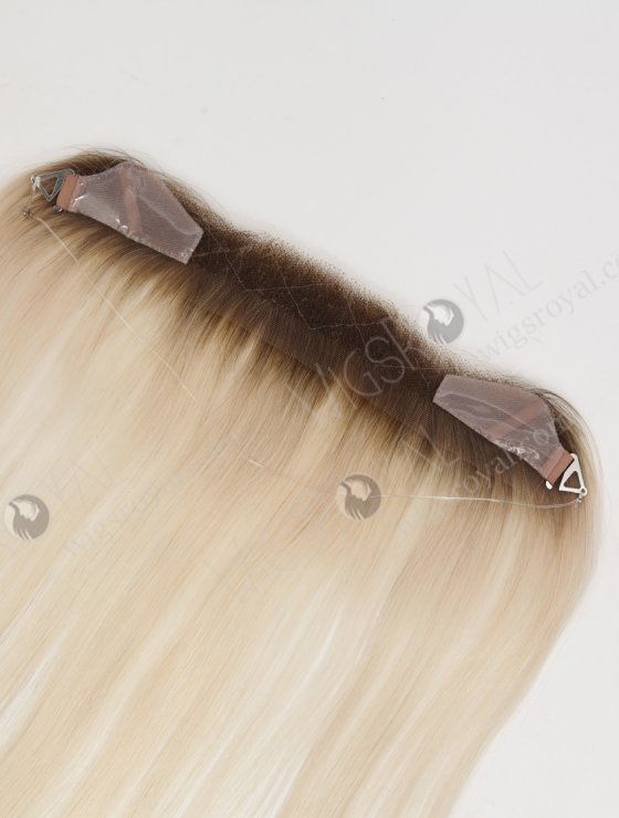 In Stock European Virgin Hair 16" Straight T9/60# Color Hairline Topper SHT-019-33477