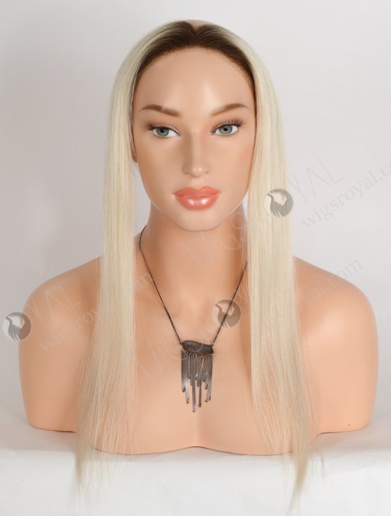 In Stock European Virgin Hair 16" Straight T9/60# Color Hairline Topper SHT-019-33480