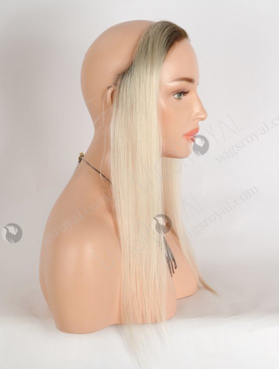 In Stock European Virgin Hair 16" Straight T9/60# Color Hairline Topper SHT-019-33484