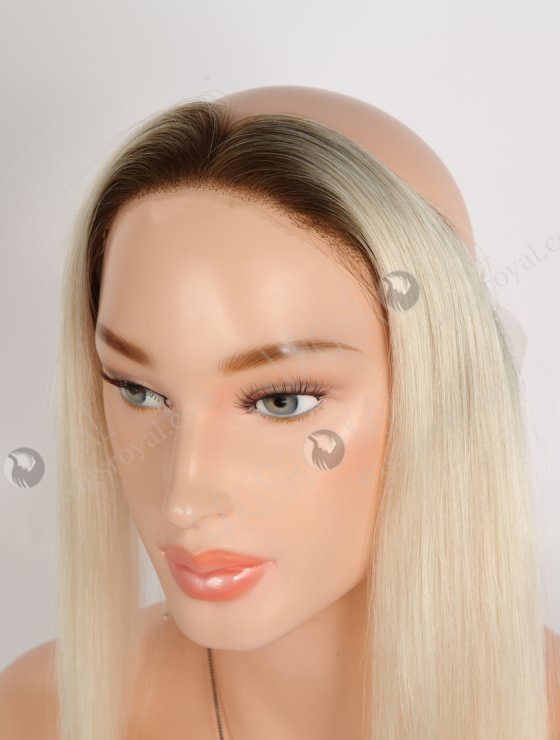 In Stock European Virgin Hair 16" Straight T9/60# Color Hairline Topper SHT-019-33483