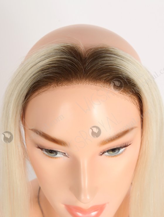 In Stock European Virgin Hair 16" Straight T9/60# Color Hairline Topper SHT-019-33485