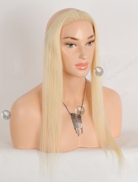 In Stock European Virgin Hair 16" Straight 613# Color Hairline Topper SHT-025-33495