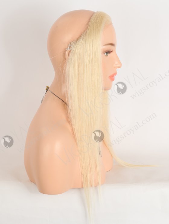 In Stock European Virgin Hair 16" Straight 613# Color Hairline Topper SHT-025-33499