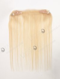In Stock European Virgin Hair 16" Straight 613# Color Hairline Topper SHT-025