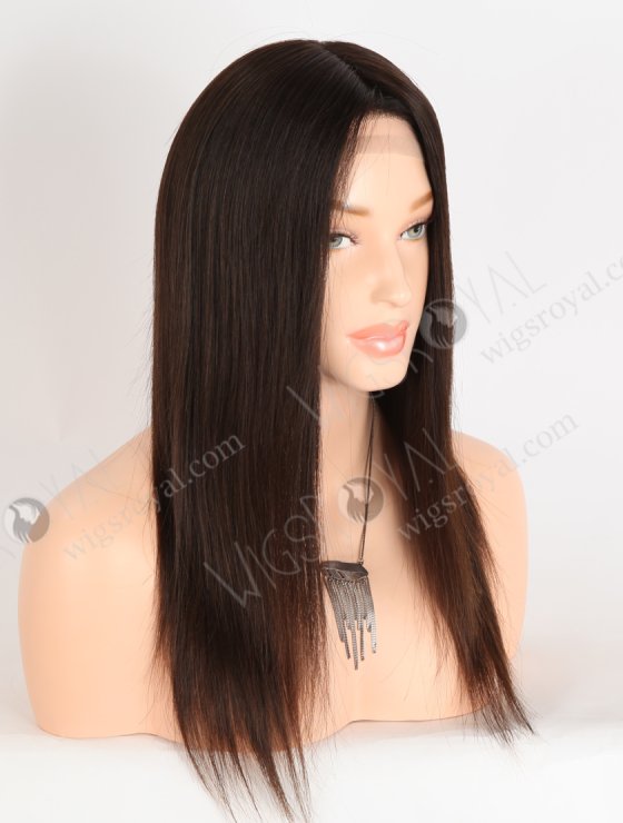 In Stock European Virgin Hair 16" Natural Braown Color Natural Straight Gripper Wig GRP-08149-33537