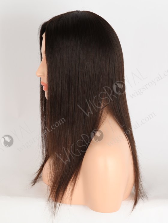In Stock European Virgin Hair 16" Natural Braown Color Natural Straight Gripper Wig GRP-08149-33539