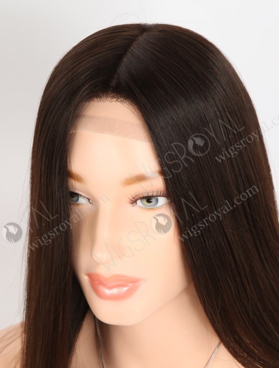 In Stock European Virgin Hair 16" Natural Braown Color Natural Straight Gripper Wig GRP-08149-33540