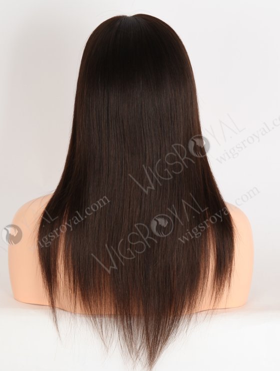 In Stock European Virgin Hair 16" Natural Braown Color Natural Straight Gripper Wig GRP-08149-33542