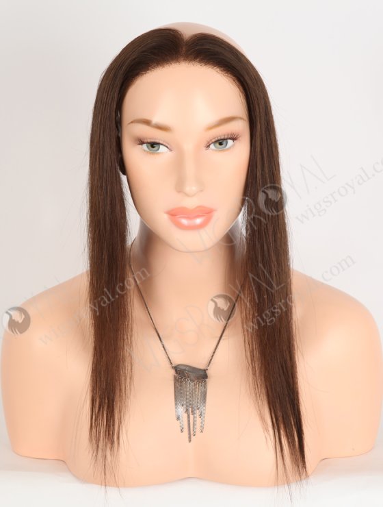 In Stock European Virgin Hair 12" Straight 2a# Color Hairline Topper SHT-026-33555