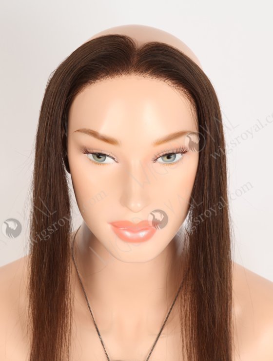 In Stock European Virgin Hair 12" Straight 2a# Color Hairline Topper SHT-026-33556