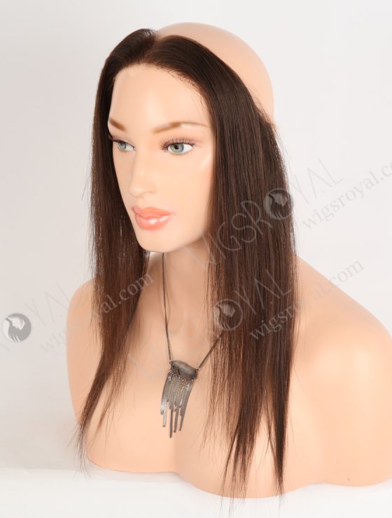 In Stock European Virgin Hair 12" Straight 2a# Color Hairline Topper SHT-026-33557