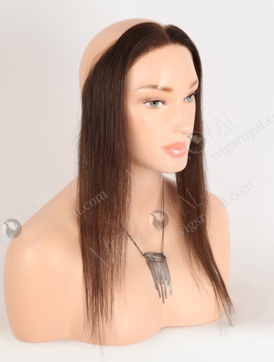 In Stock European Virgin Hair 12" Straight 2a# Color Hairline Topper SHT-026-33558