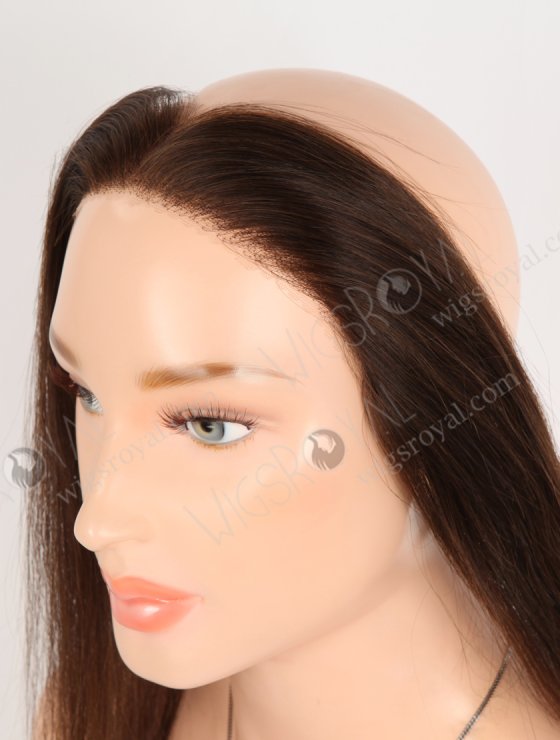 In Stock European Virgin Hair 12" Straight 2a# Color Hairline Topper SHT-026-33561