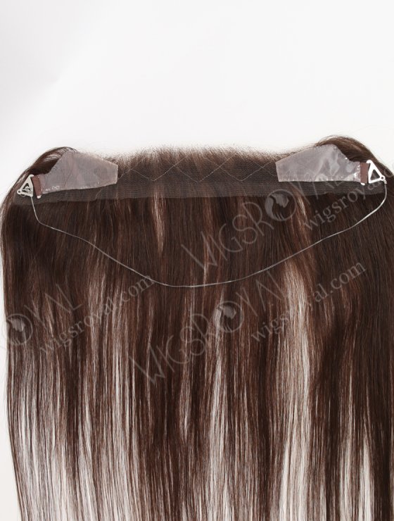 In Stock European Virgin Hair 12" Straight 2a# Color Hairline Topper SHT-026-33551
