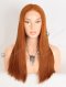 In Stock Brazilian Virgin Hair 18" Straight Orange Color 5"×5" Lace Closure Wig CW-04011