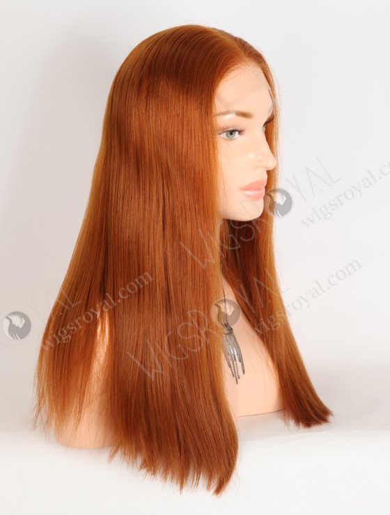 In Stock Brazilian Virgin Hair 18" Straight Orange Color 5"×5" Lace Closure Wig CW-04011-33640