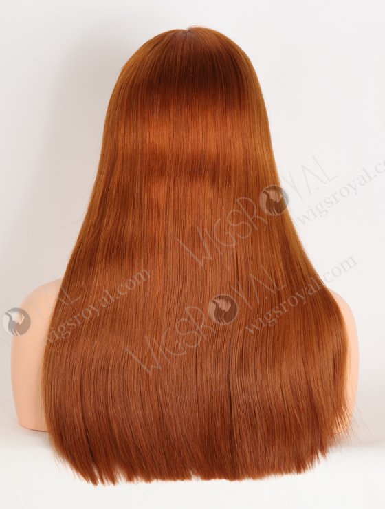In Stock Brazilian Virgin Hair 18" Straight Orange Color 5"×5" Lace Closure Wig CW-04011-33642