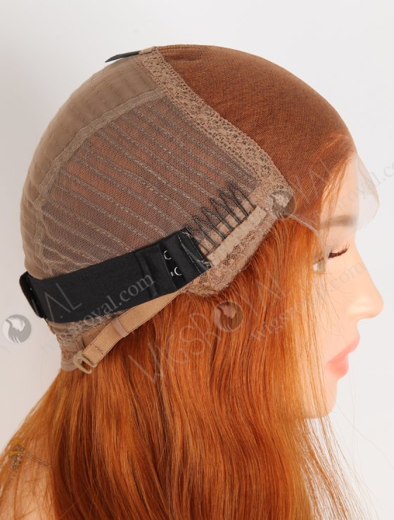 In Stock Brazilian Virgin Hair 18" Straight Orange Color 5"×5" Lace Closure Wig CW-04011-33646