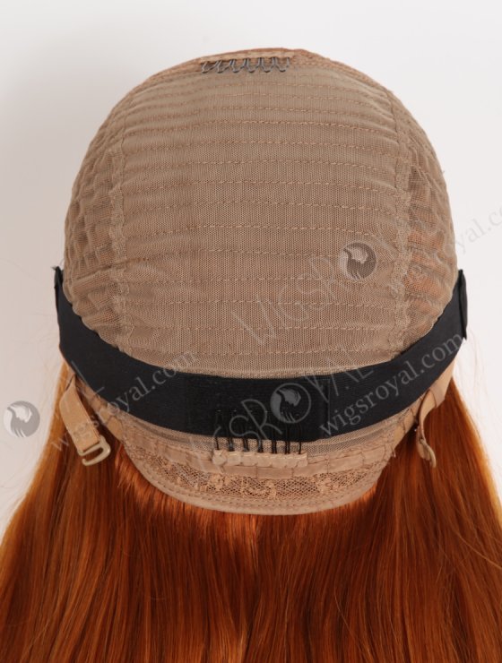 In Stock Brazilian Virgin Hair 18" Straight Orange Color 5"×5" Lace Closure Wig CW-04011-33647