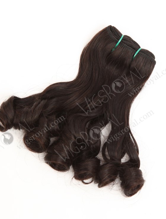 In Stock 5A Peruvian Virgin Hair 12" Double Drawn Vouge Curl Natural Color Machine Weft SM-6175-33617