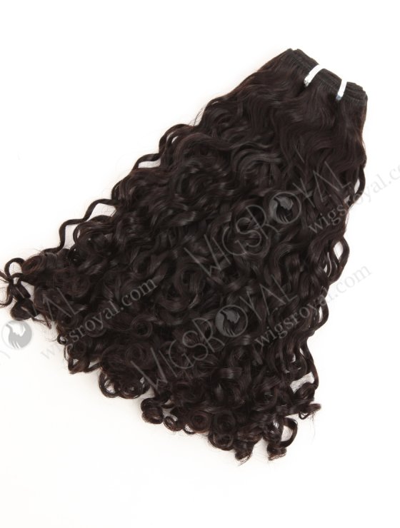 In Stock 5A Peruvian Virgin Hair 14" Double Drawn Big Pixie Curl Natural Color Machine Weft SM-6168-33603