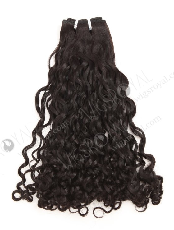 In Stock 5A Peruvian Virgin Hair 16" Double Drawn Big Pixie Curl Natural Color Machine Weft SM-6169