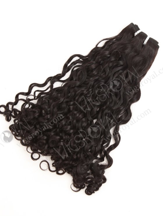 In Stock 5A Peruvian Virgin Hair 16" Double Drawn Big Pixie Curl Natural Color Machine Weft SM-6169-33609