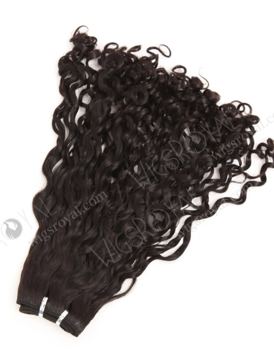 In Stock 5A Peruvian Virgin Hair 16" Double Drawn Big Pixie Curl Natural Color Machine Weft SM-6169-33610