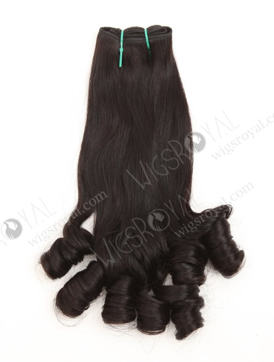 In Stock 5A Peruvian Virgin Hair 18" Double Drawn Vouge Curl Natural Color Machine Weft SM-6176-33623