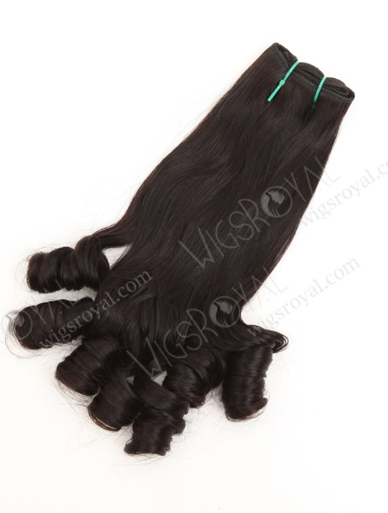 In Stock 5A Peruvian Virgin Hair 18" Double Drawn Vouge Curl Natural Color Machine Weft SM-6176-33622