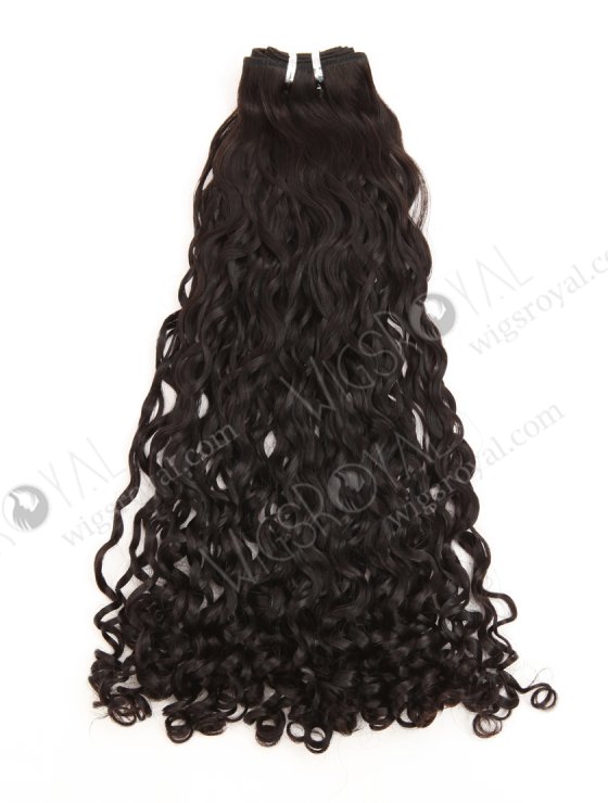 In Stock 5A Peruvian Virgin Hair 20" Double Drawn Big Pixie Curl Natural Color Machine Weft SM-6170-33650
