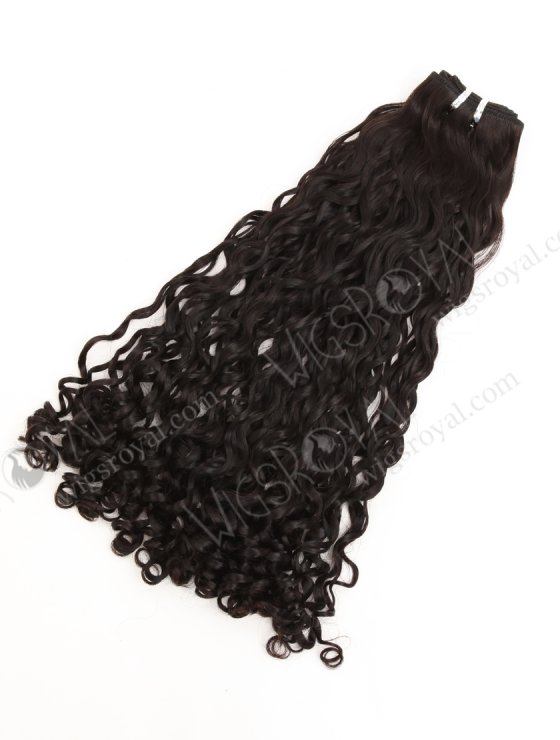In Stock 5A Peruvian Virgin Hair 20" Double Drawn Big Pixie Curl Natural Color Machine Weft SM-6170-33651