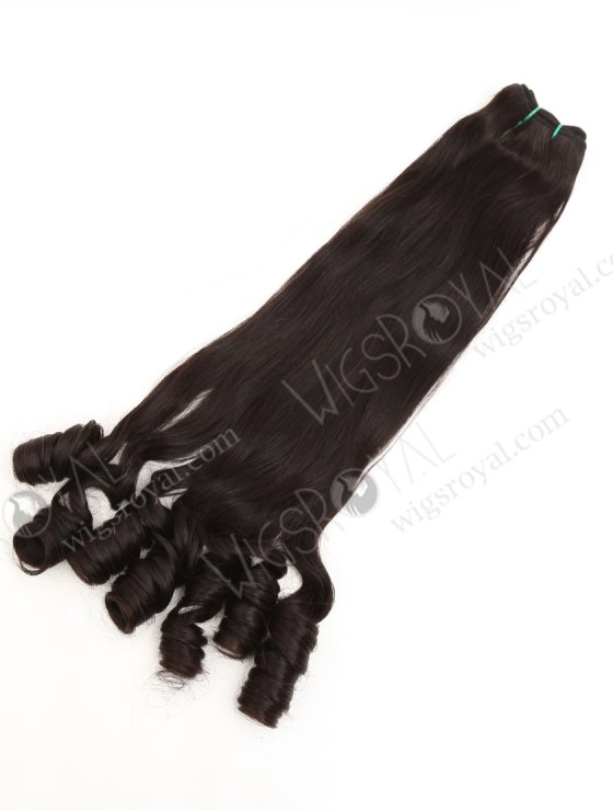 In Stock 5A Peruvian Virgin Hair 30" Double Drawn Vouge Curl Natural Color Machine Weft SM-6179-33692