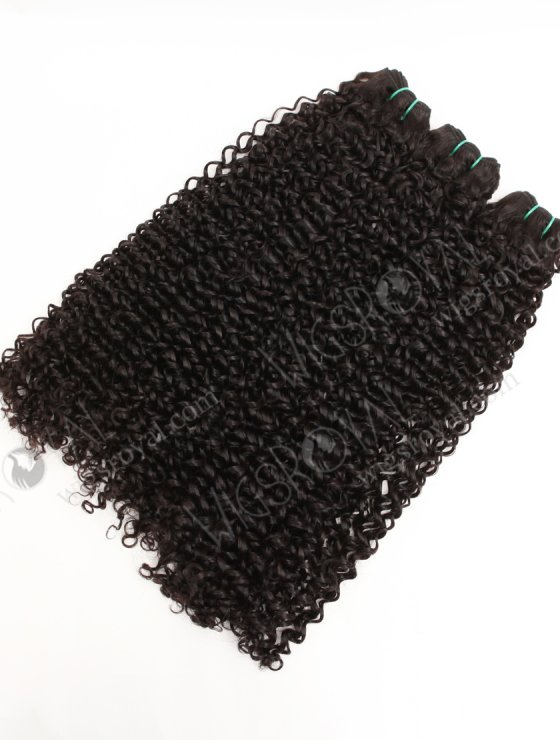 In Stock 5A Peruvian Virgin Hair 26" Double Drawn Deep Curly Natural Color Machine Weft SM-6173-33671