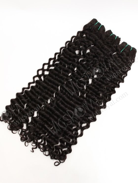 In Stock 5A Peruvian Virgin Hair 26" Double Drawn Deep Wave Natural Color Machine Weft SM-6174-33680