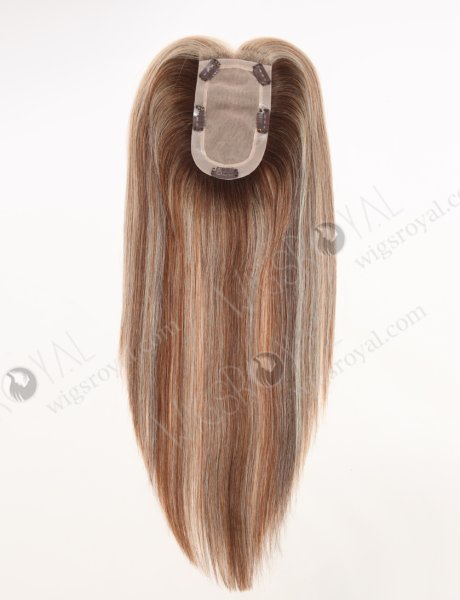 In Stock European Virgin Hair 16" All One Length T3/9/30/60# Highlights Color Hair Topper Topper-198